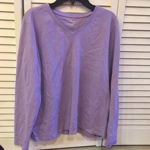 💛 purple long sleeved v neck